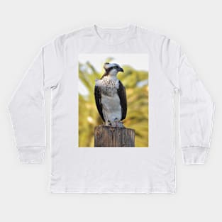 Osprey with fish Kids Long Sleeve T-Shirt